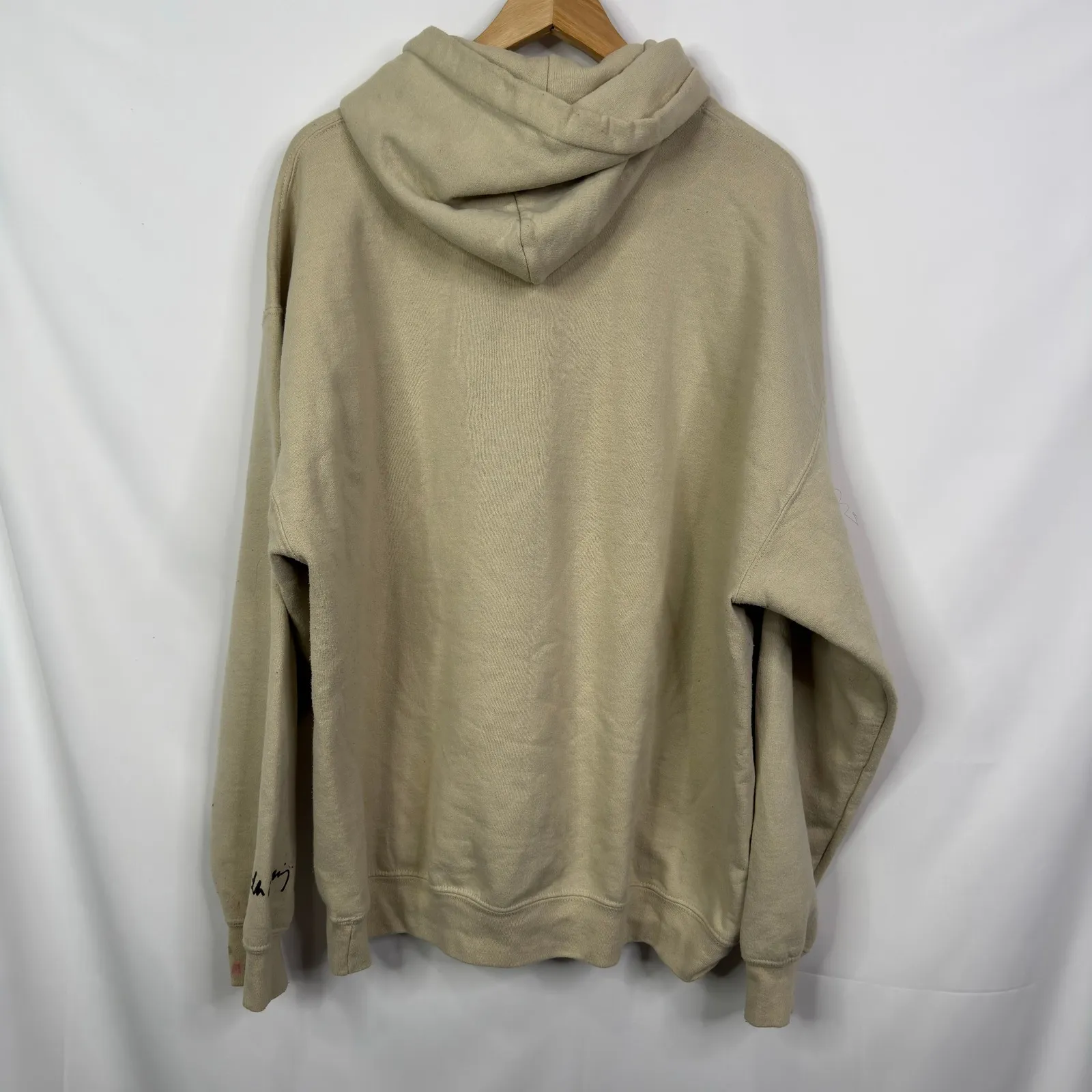 Ripple Junction Keith Haring Dancing Figures Hoodie Beige XL Women Sweatshirt - Image 3