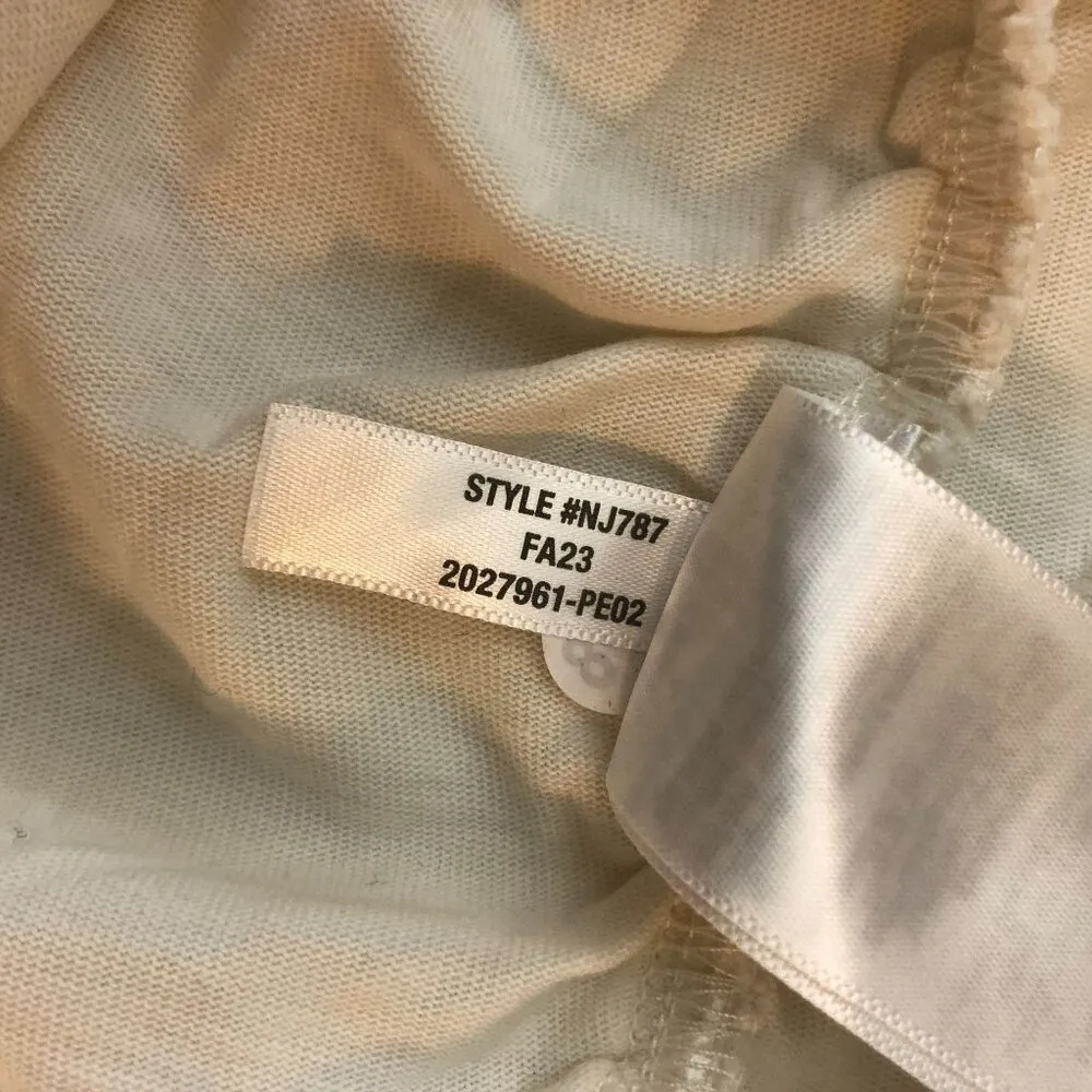 Madewell Womens Side-Cinch Muscle Tee Shirt Top Lighthouse Ivory XS - Image 8