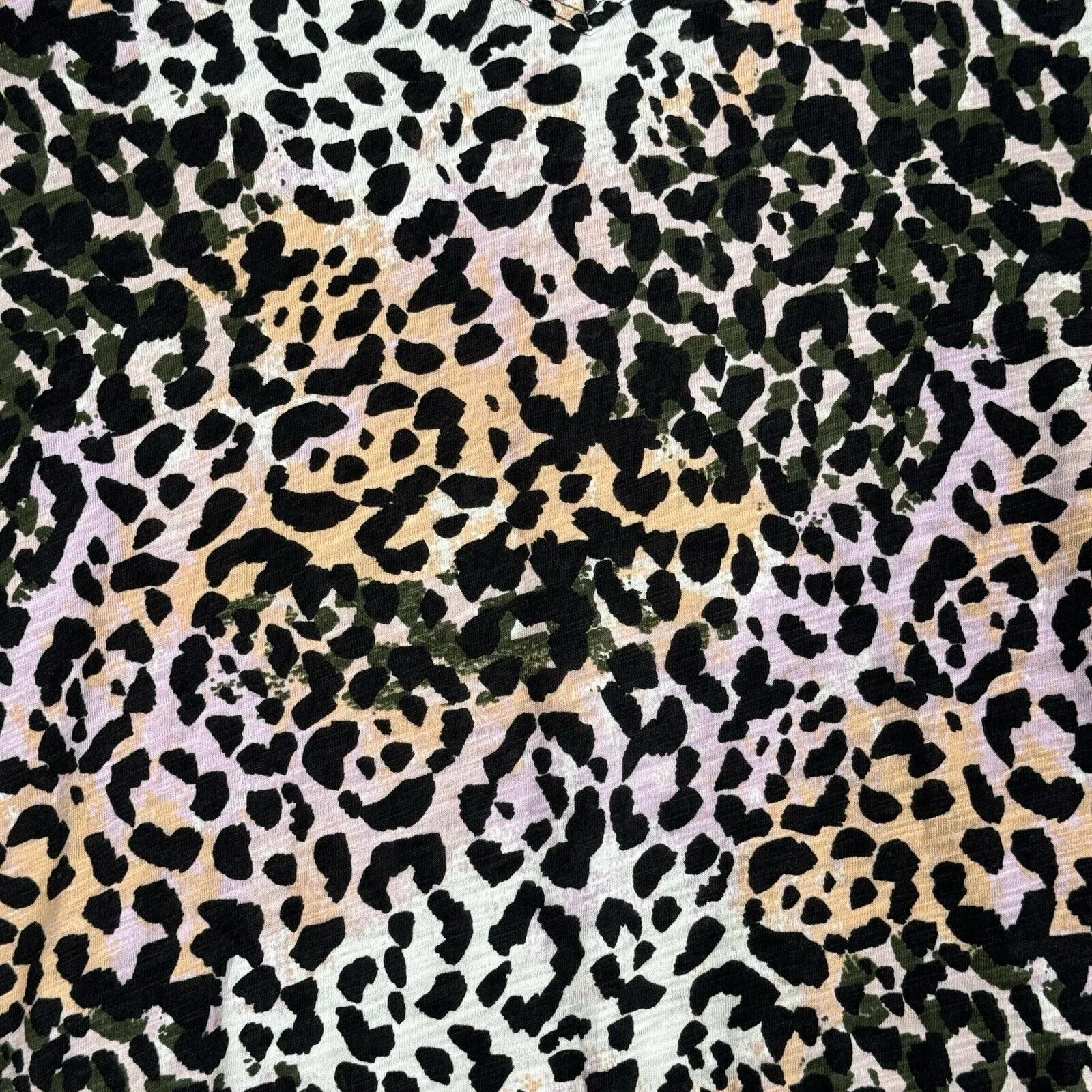 Veronica Beard Shirt‎ Womens XS Pink Black Leopard Cheetah T Shirt Tee Casual - Image 5