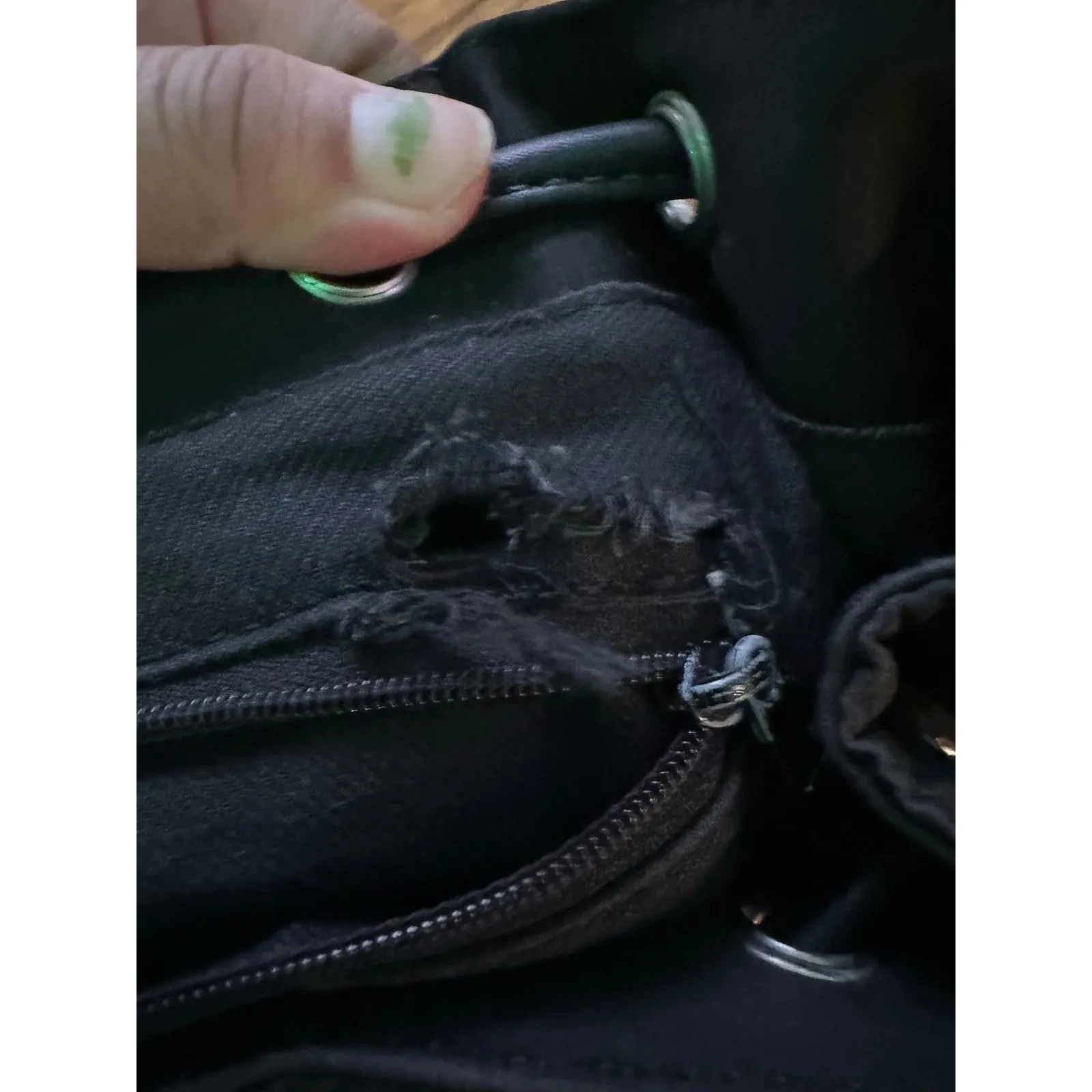 Liz Claiborne Backpack Adjustable Straps Side & Front Zip Pockets - Image 8