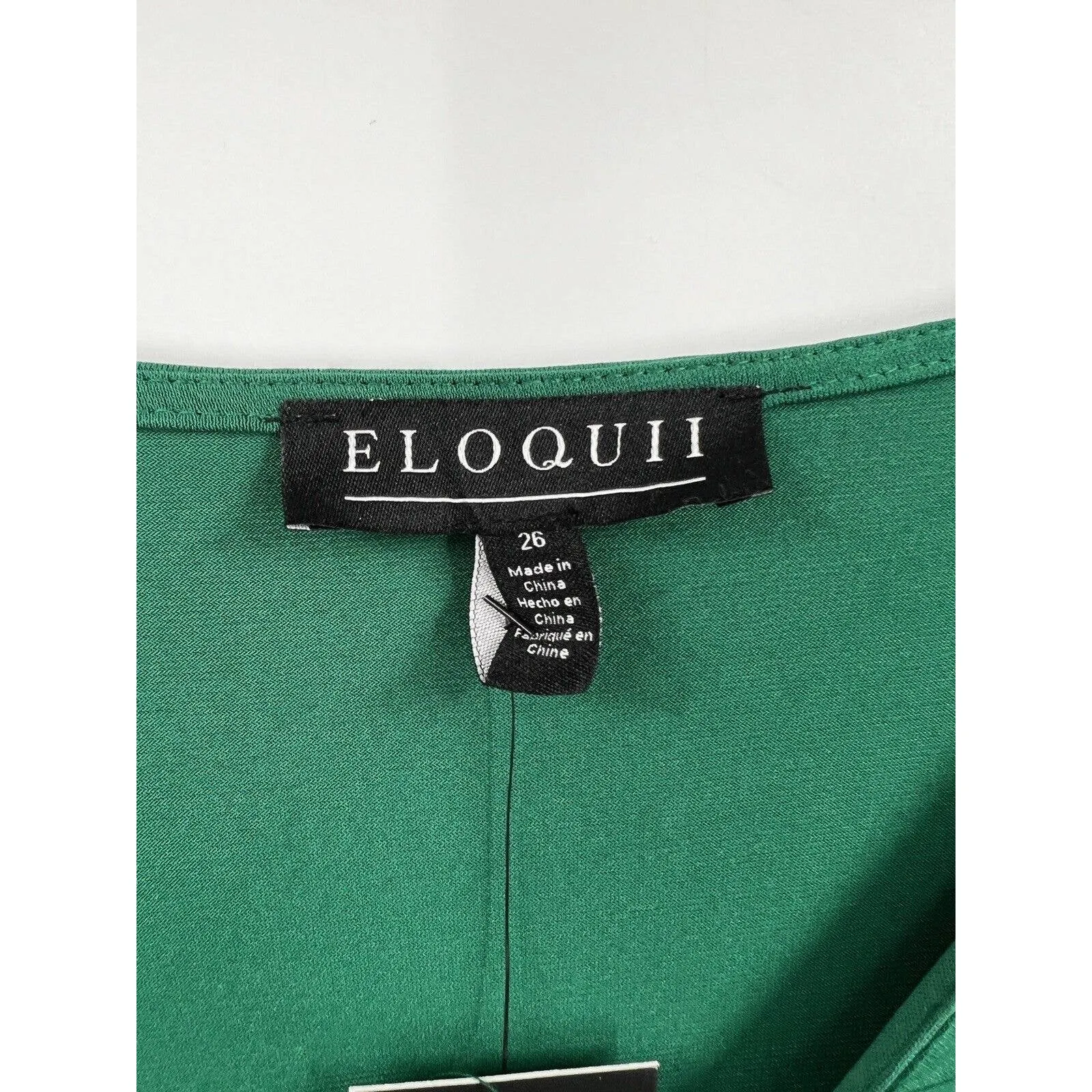 Eloquii Midi Dress Size‎ 26 Castleton Green Knot Front Pleated Skirt Women New - Image 2