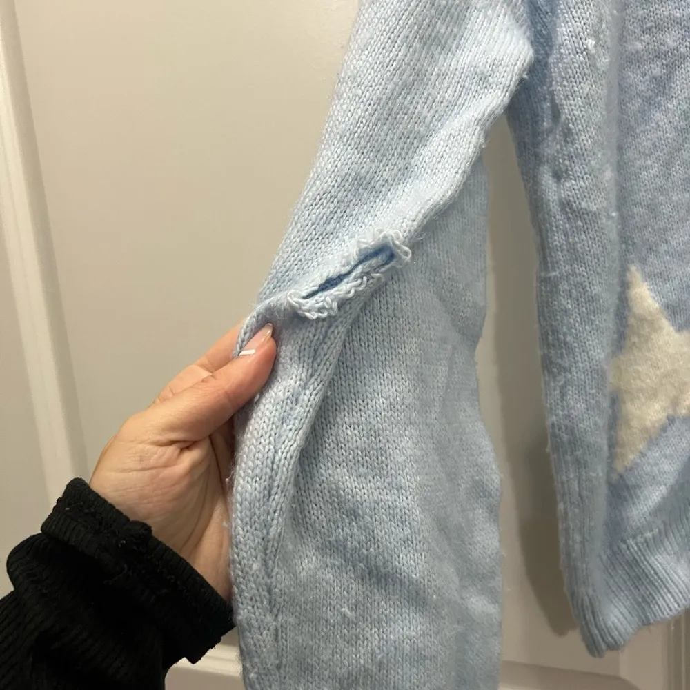 FLAWED Rails Blue Perci Star Sweater Size Medium $228 - Image 5