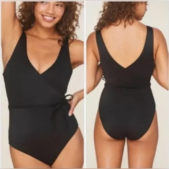 Andie Swim ‘Belmar’ One Piece Swimsuit - Black |Medium - NWT | Belted - Image 2
