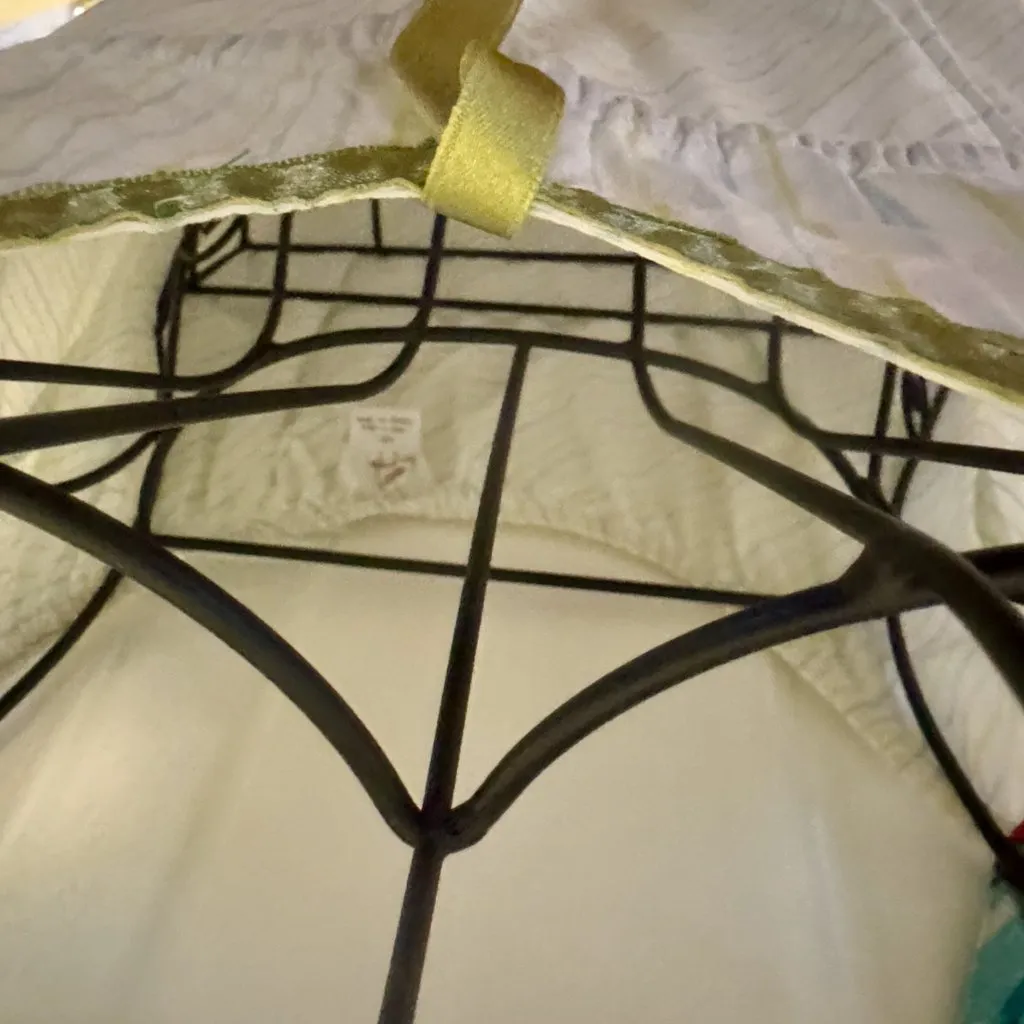 Vintage Free People white and green baby doll dress M - Image 14