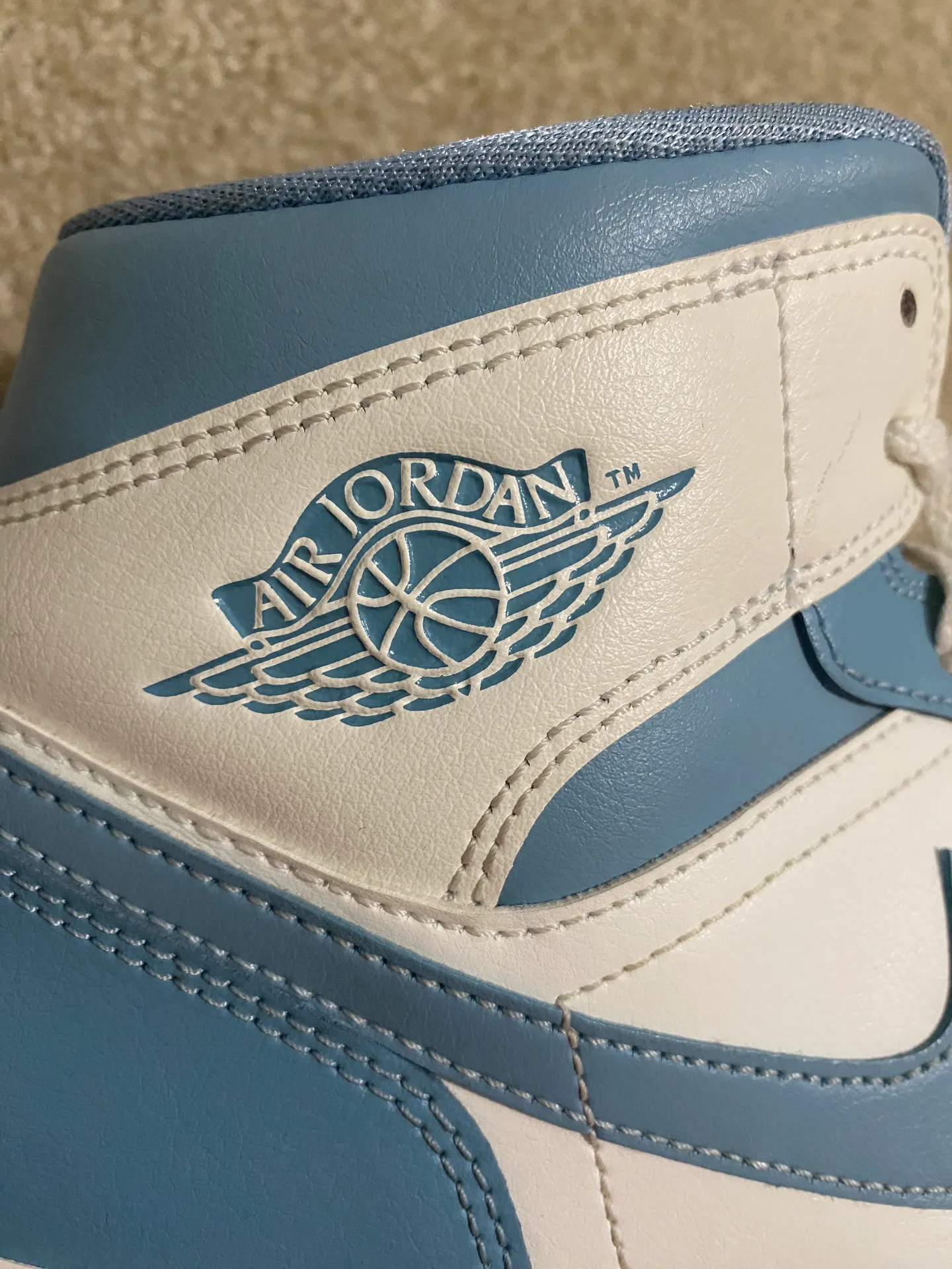 women’s Air Jordan 1 mid sail blue - Image 7