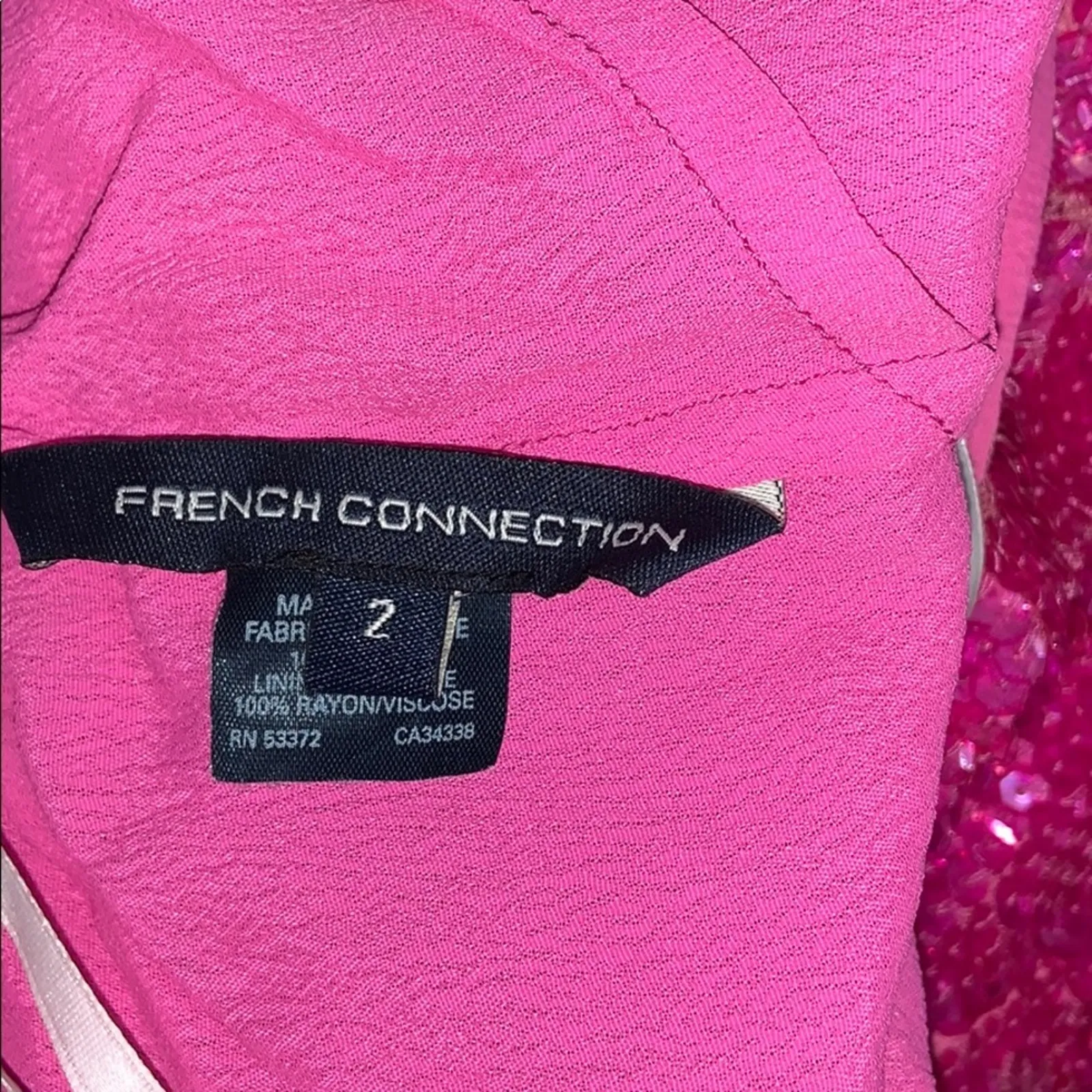 French Connection Sparkle Sequin Tank Sz 2 NYE New Years - Image 11