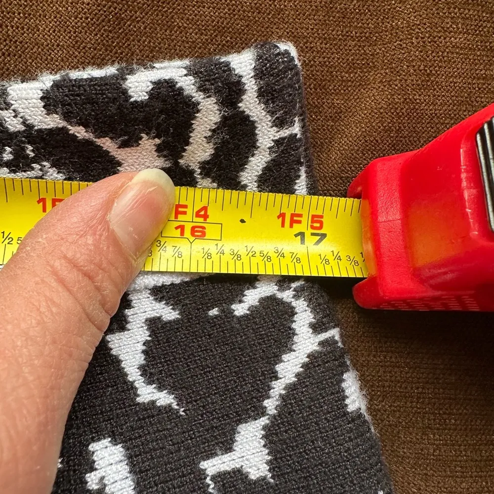 Lane Bryant Black & White Animal Print Mini Skirt. Thick Material. Sz 14/16. - Image 9