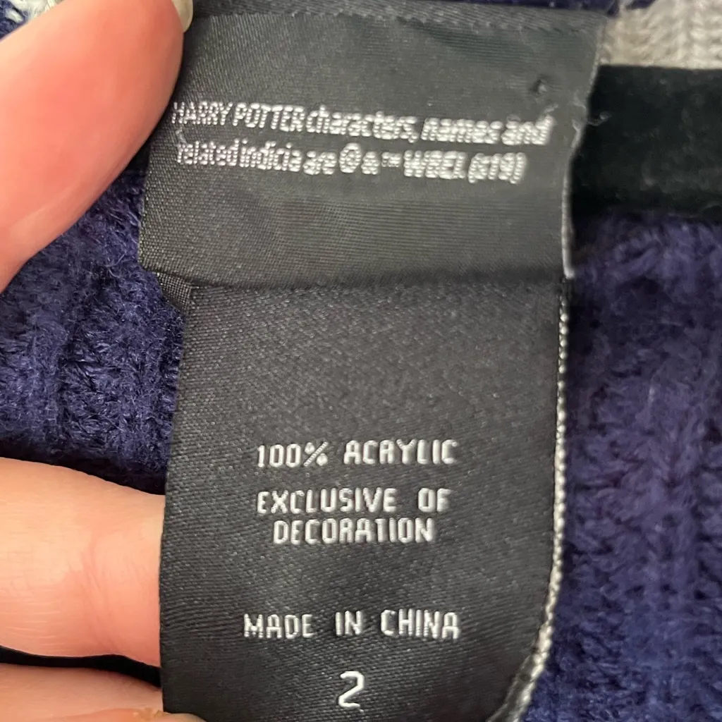 Hot Topic Harry Potter Ravenclaw Sweater Dress Size 2 Varsity - Image 8