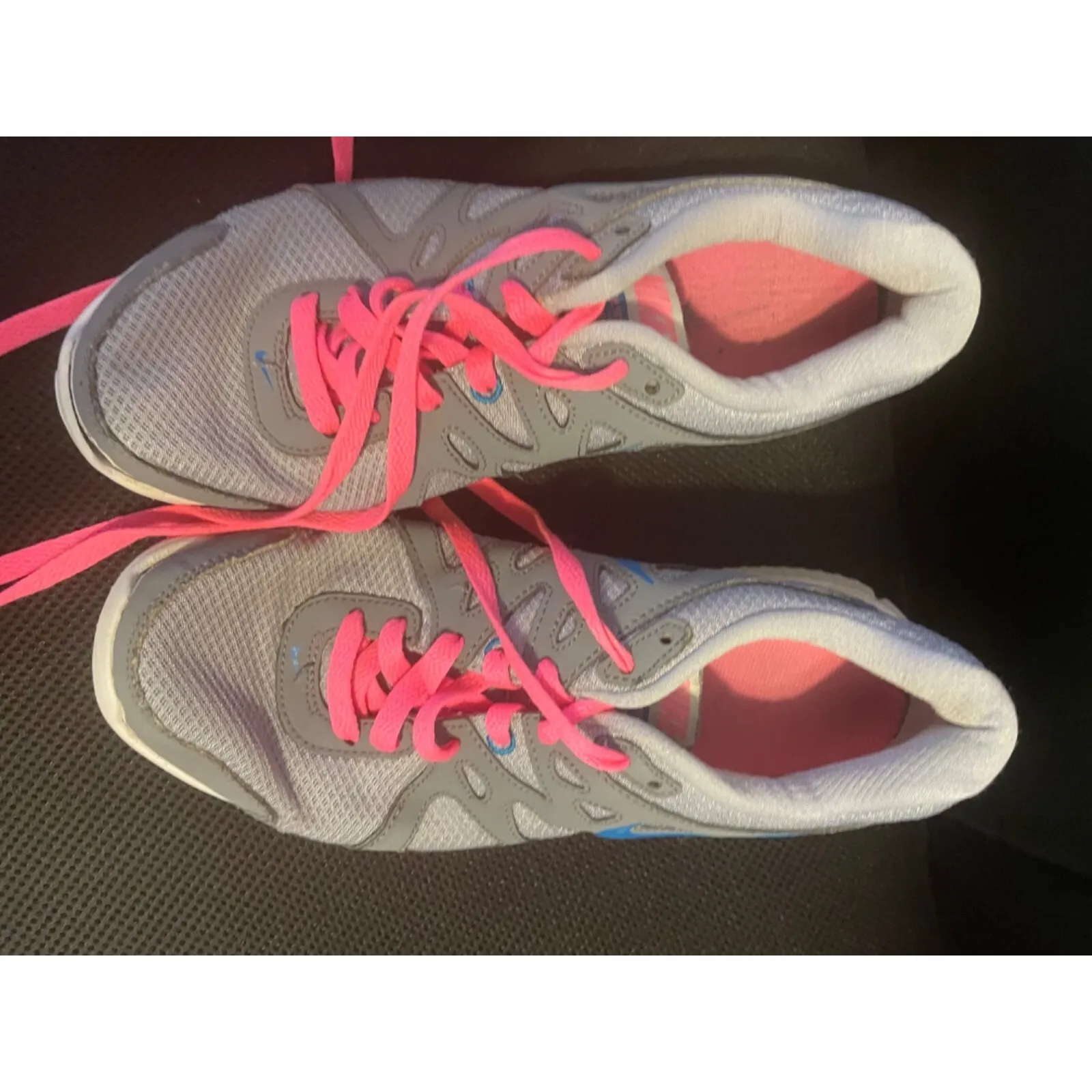 Nike‎ Revolution gray, pink and blue sneakers 9 - Image 7