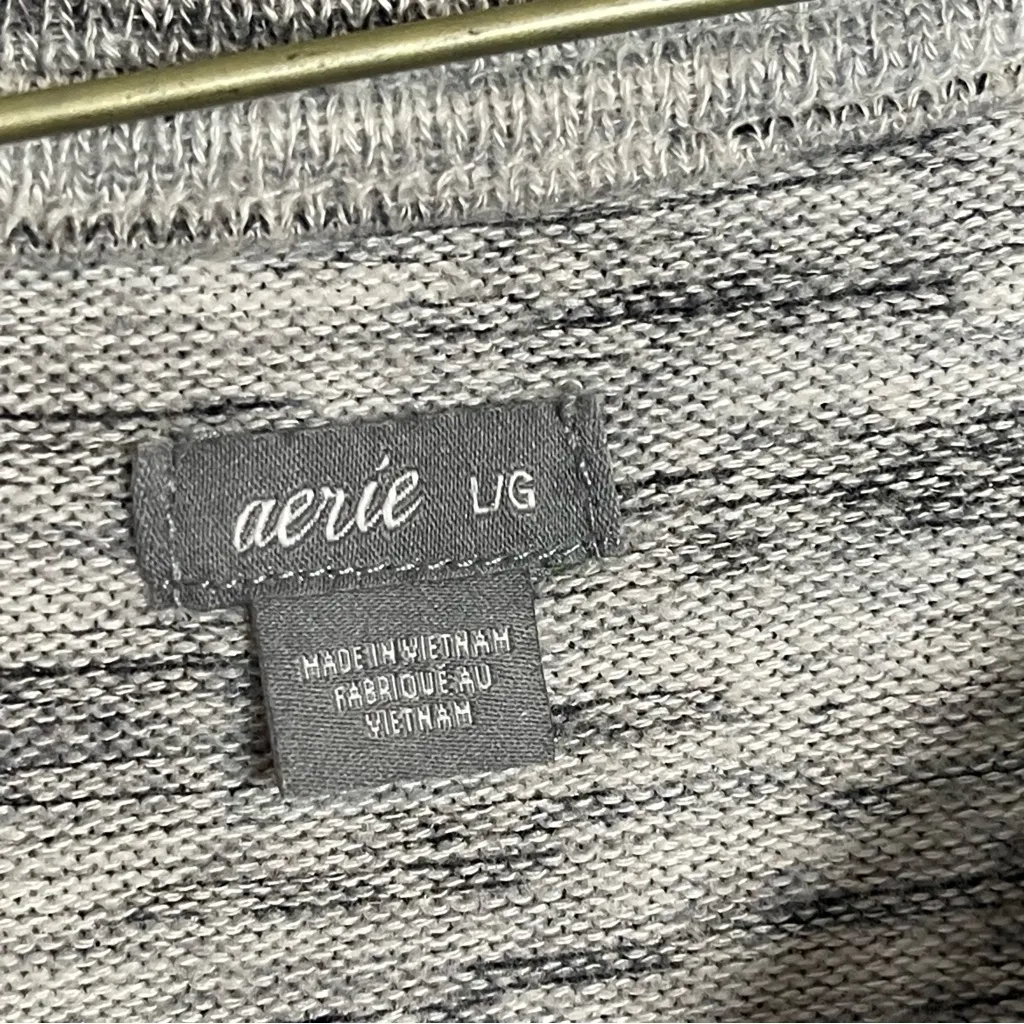 Aerie Cinched Waist Marled Slouchy Lightweight Sweater Size Large - Image 5