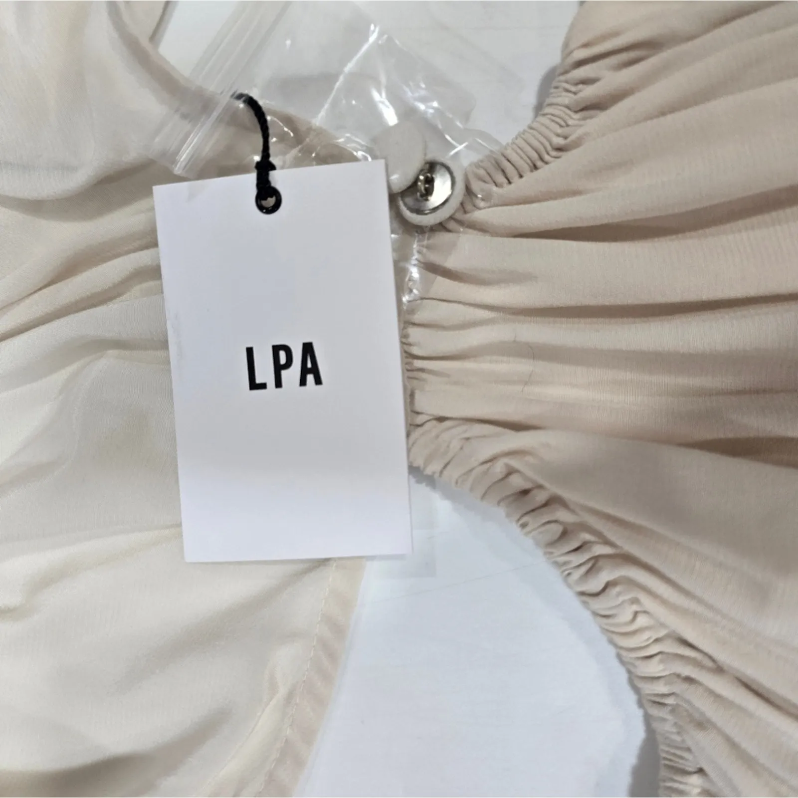 LPA Allard Dress in Ivory Medium - Image 6