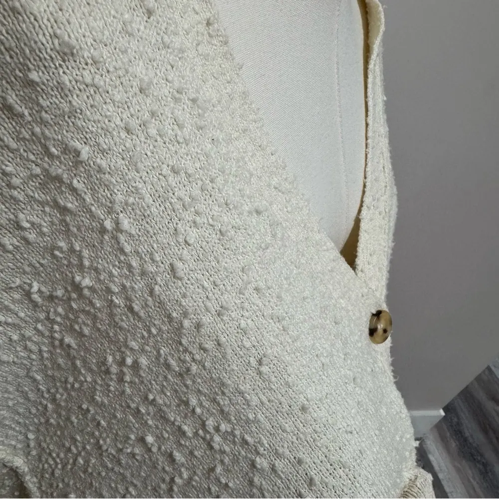 Free People Found My Friend Cardi Cardigan Sweater in Cream - Size Medium - Image 4