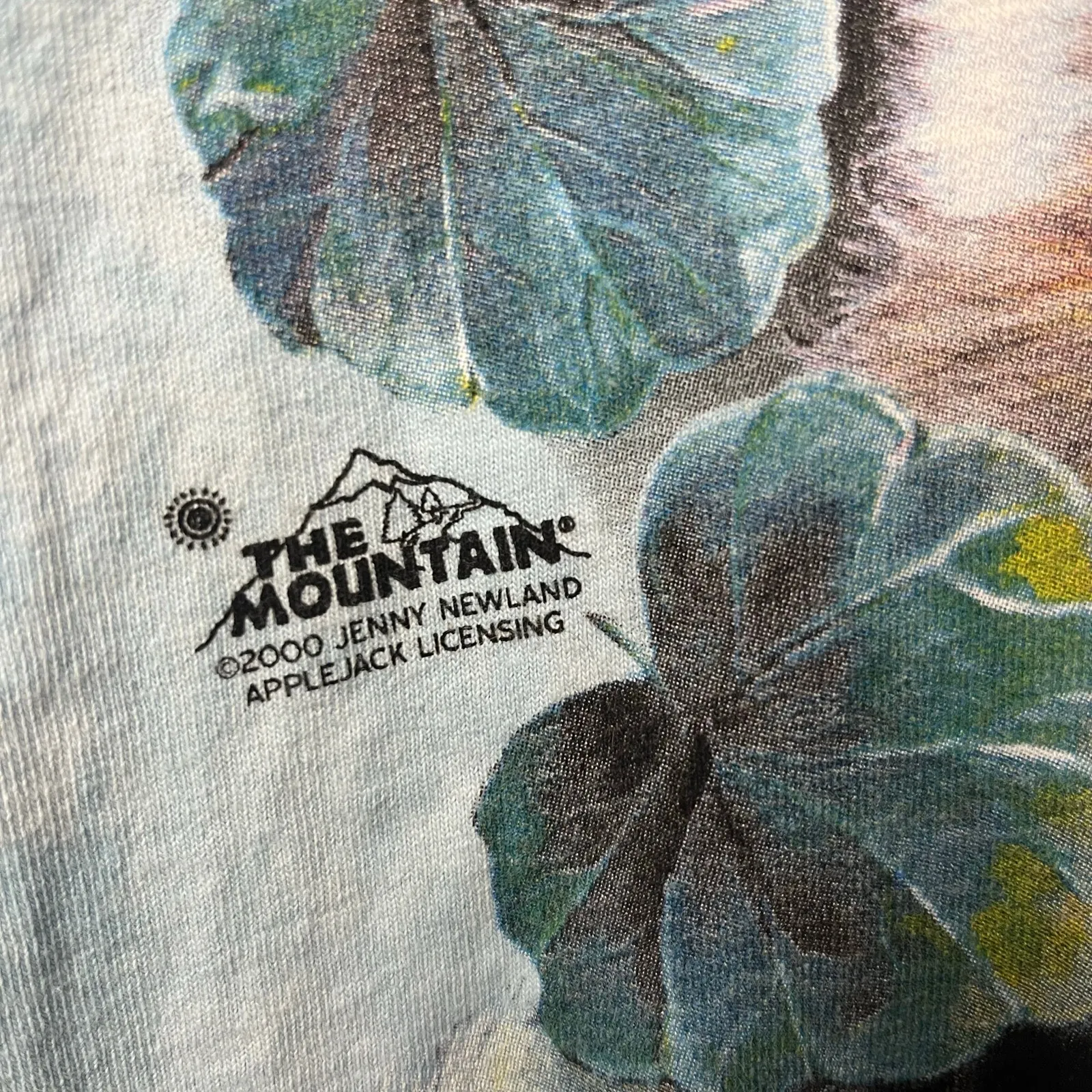 Vintage The Mountain Cats Graphic Long Sleeve Shirt Size XL Blue Tie Dye 2000 - Image 4