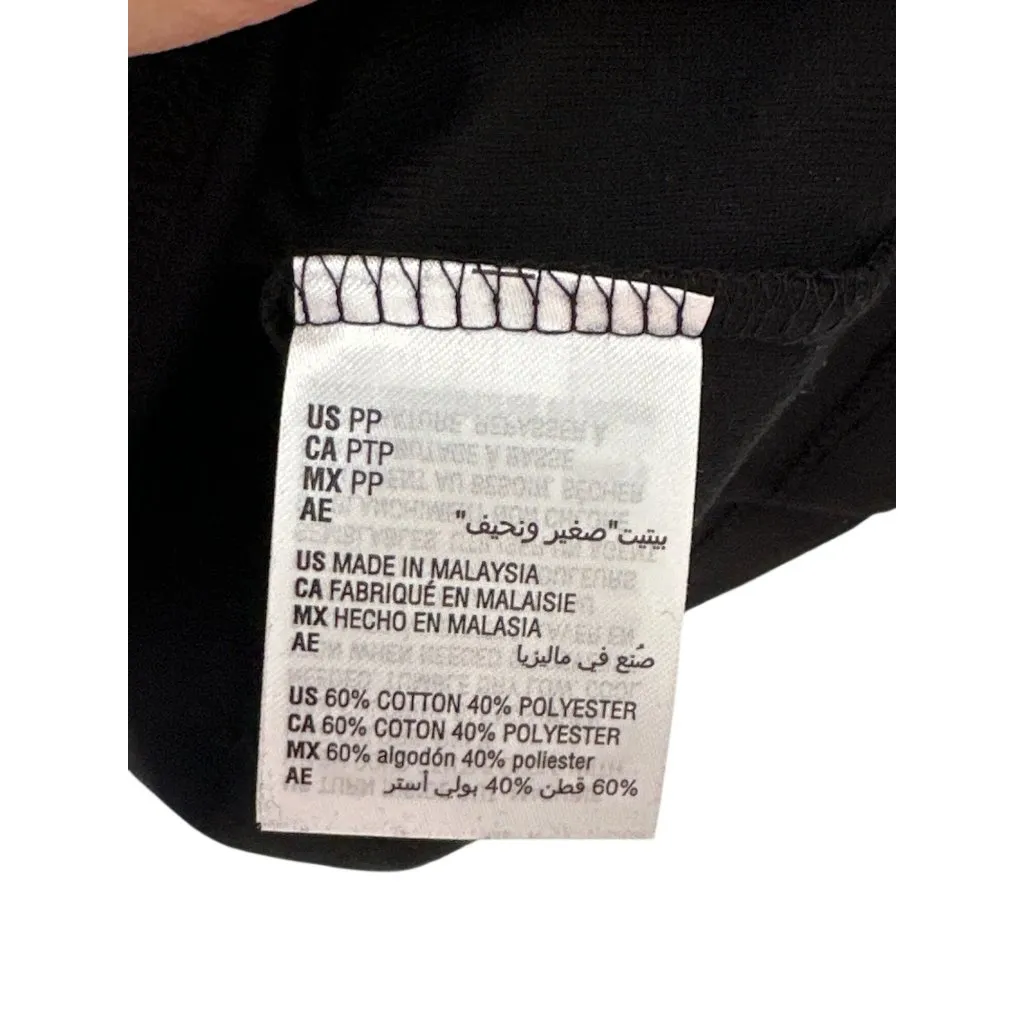 Karen Scott Size PP Black 3/4 Sleeve Shirt Embellished Bicycle & Surfboard - Image 9