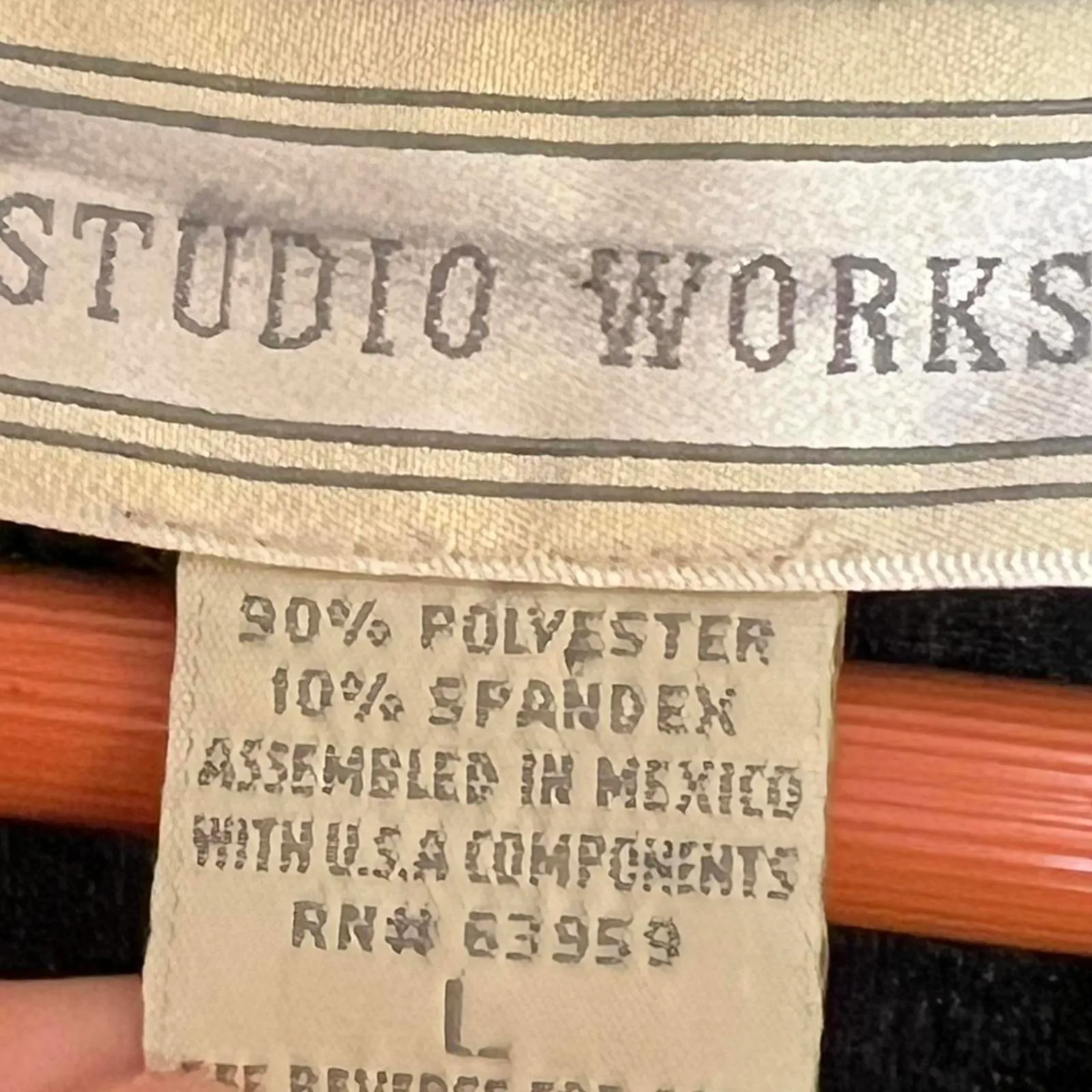 Vintage 1990's Studio Works long sleeve blouse floral print women's size LARGE - Image 5