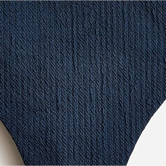 J. Crew Textured Hi Rise Cheeky Bikini Bottom Deep Midnight Jacquard S (4-6) NWT - Image 2