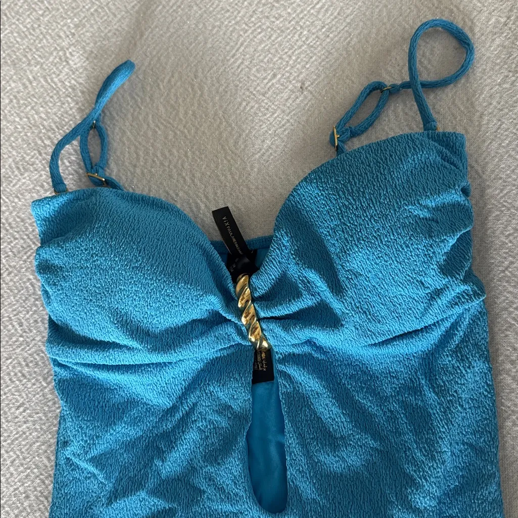 VIX Firenze Lori One Piece, Size medium, $248 Blue - Image 10