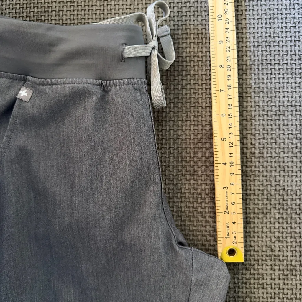 FIGS Zamora Jogger Cargo Scrub Pants SP Heather Charcoal Grey Medical Uniform - Image 6