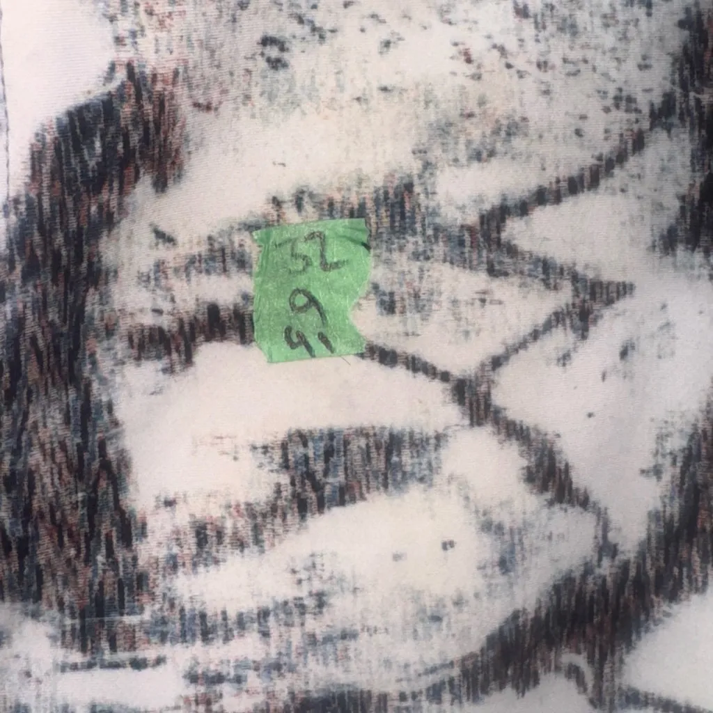 Obermeyer snowboard Pants 32 White Black Abstract Printed Bond Ski Pant size M-L - Image 2