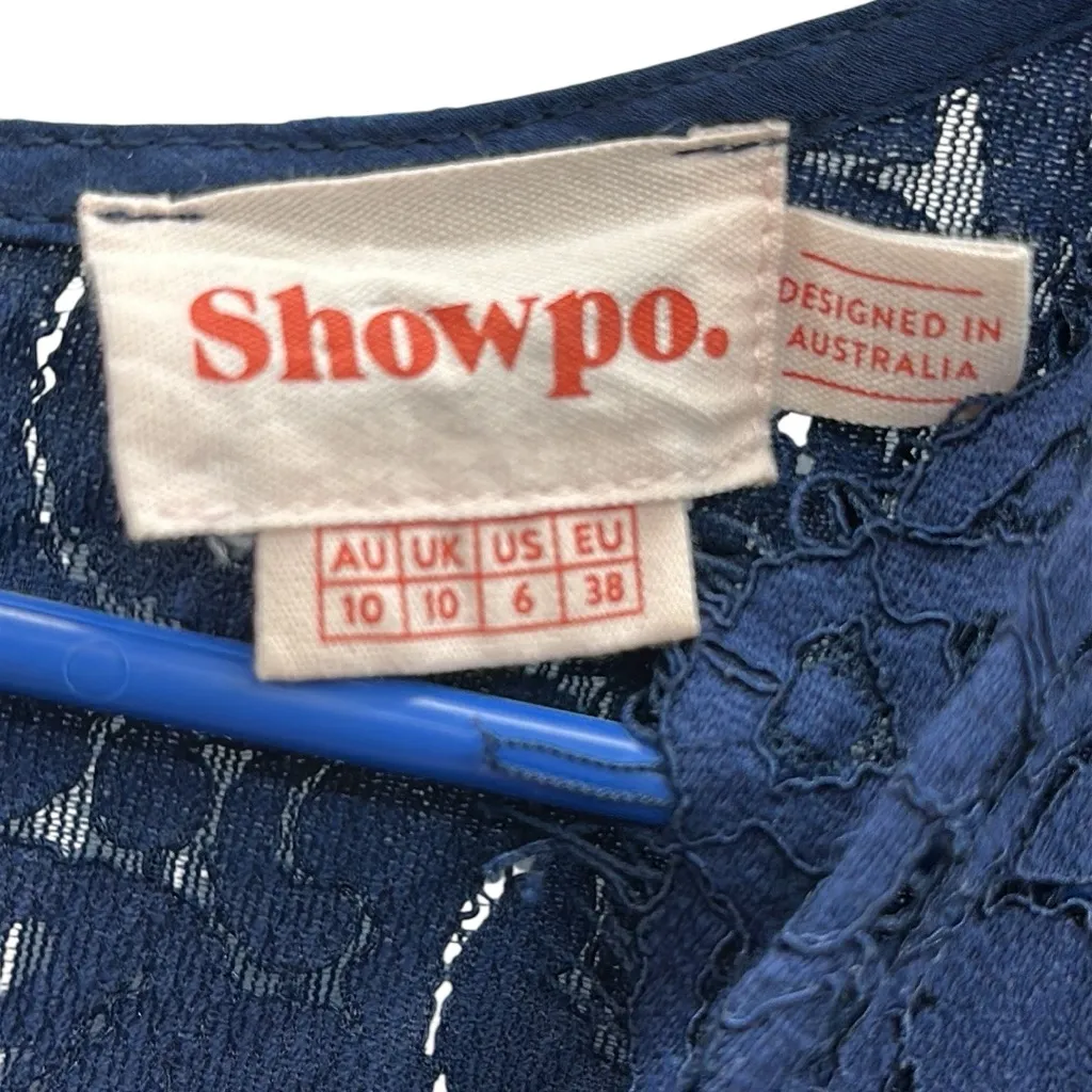 Showpo Kiss Of True Love Blue Lace Bodice Wrap Skirting Maxi Dress Womens 6 - Image 14