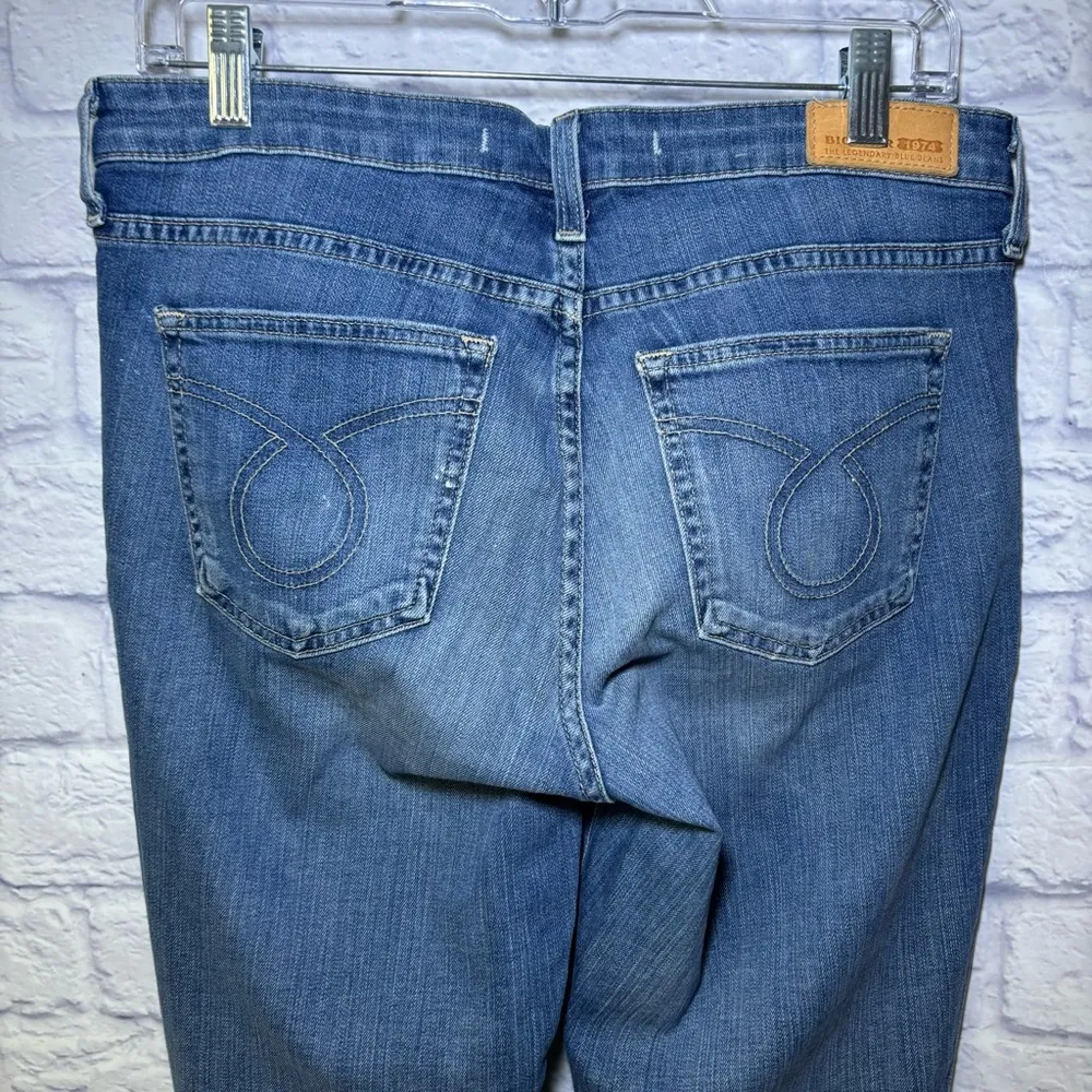 Big Star Remy Mid Rise Medium Wash Boot Cut Denim Jeans Cowgirl size 30 L - Image 8