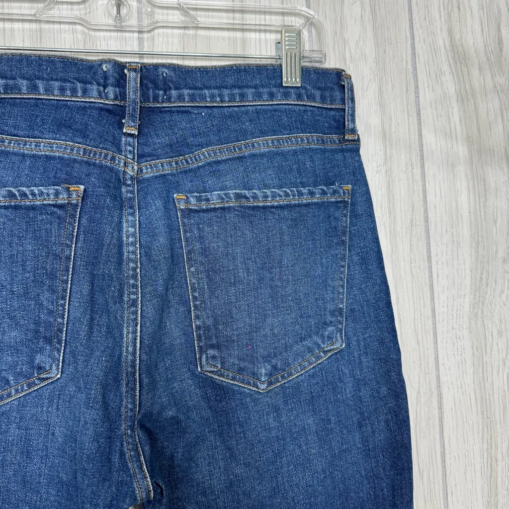 AGOLDE Nico High Rise Dark Wash Slim Leg Jeans Fixation Button Fly size 28 - Image 9