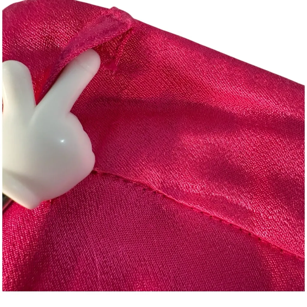 Bardot Hot Pink Wide Leg Pants Womens Size 12  Barbiecore Dopamine Girlhood - Image 12