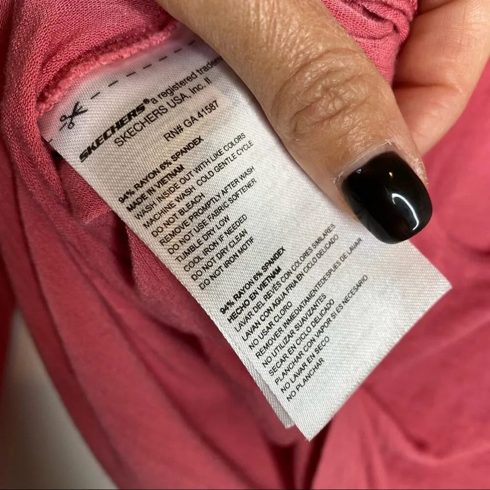 SKECHERS PERFORMANCE Women’s 3/4 Long Sleeve Backless Workout Tee Shirt XS - Image 9