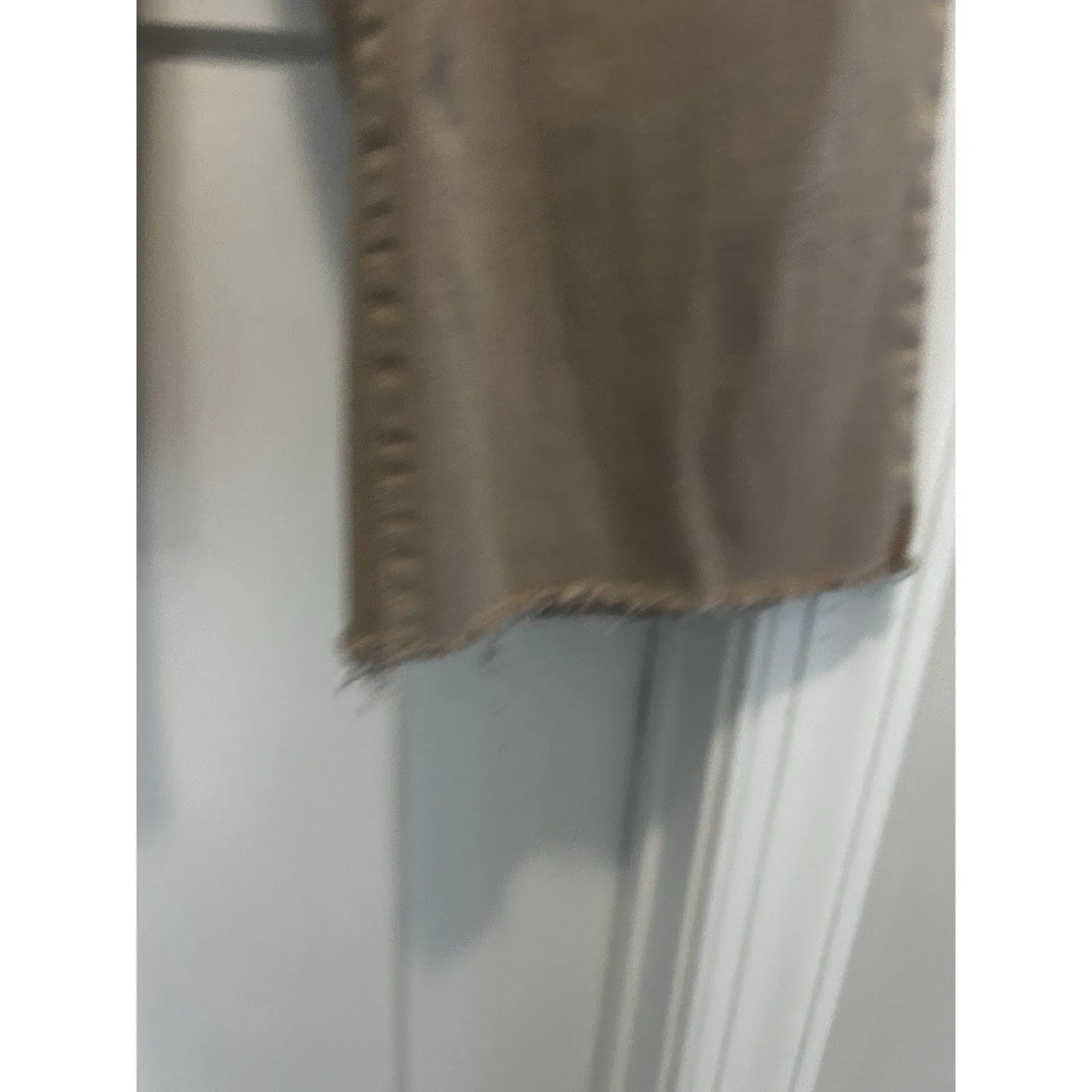 Judy Blue Wide Leg Crop Jeans Women’s  13/31 Tan Beige Garment Dyed Frayed Hem - Image 8