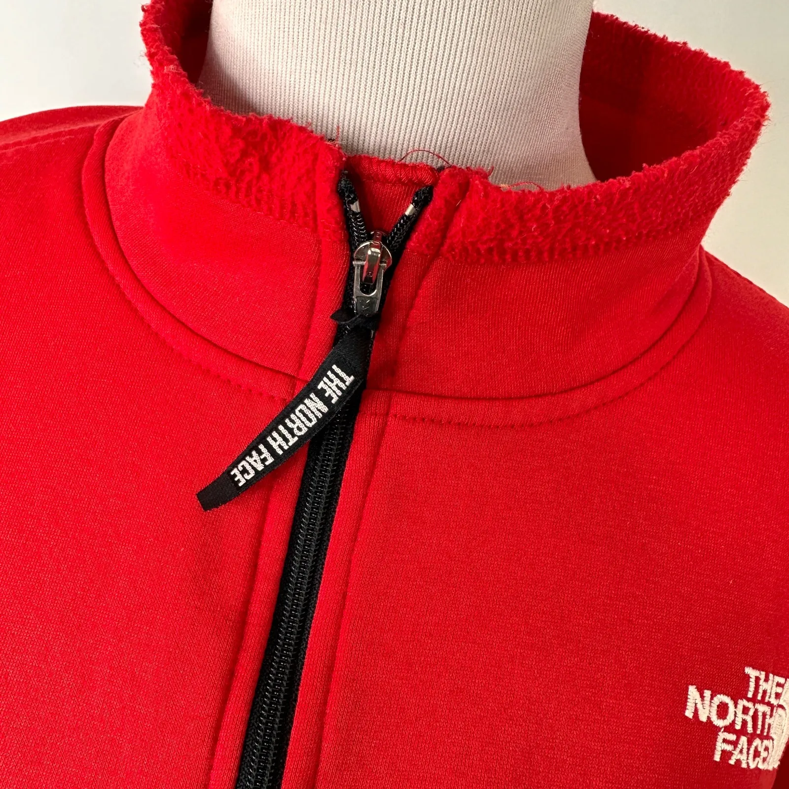 The North Face Women's Red Ultrawick Half Zip Fleece Pullover Size XL - Image 3