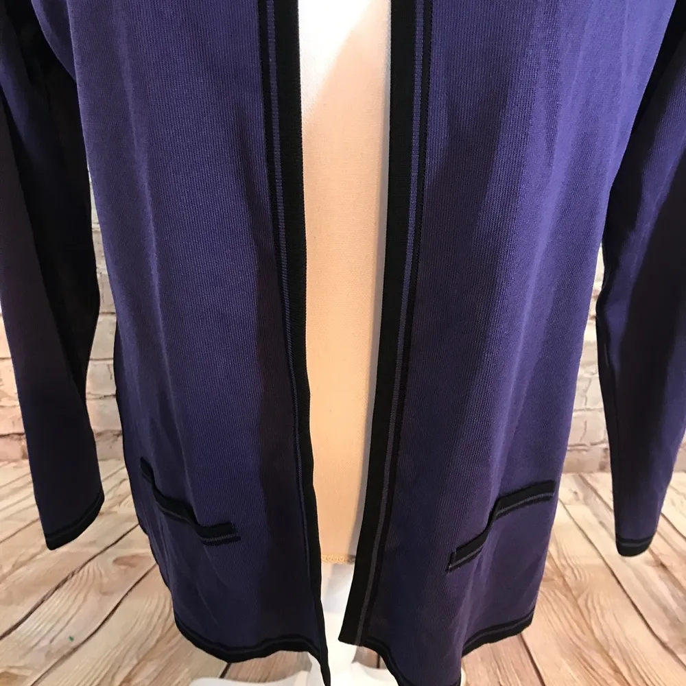 Misook Acrylic Open Sweater Cardigan - Image 5