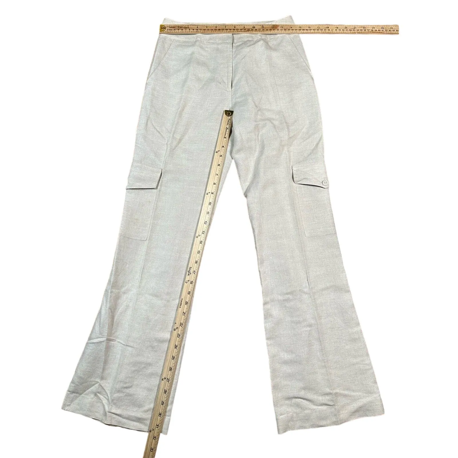 Women’s‎ Kenar Size 2 Cream Cargo Pants. - Image 3