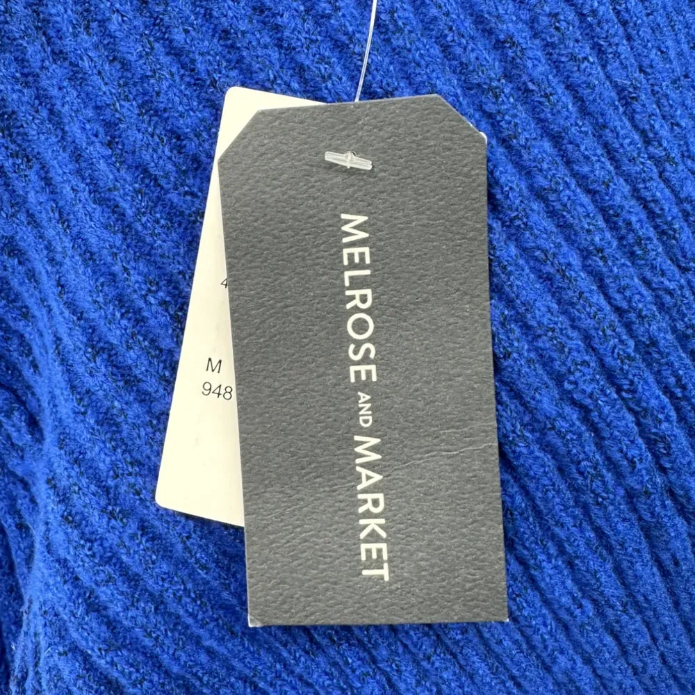 Melrose and Market | NWT | Medium | One-Shoulder Ribbed Knit Turtleneck Sweater - Image 7