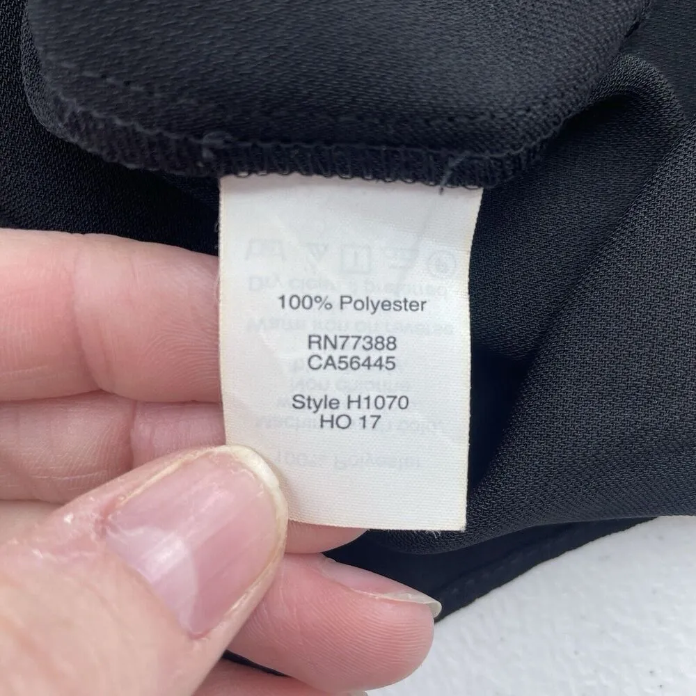 J. Crew Factory Small Off The Shoulder Top Black with Tie Sleeve Detail H1070 - Image 9