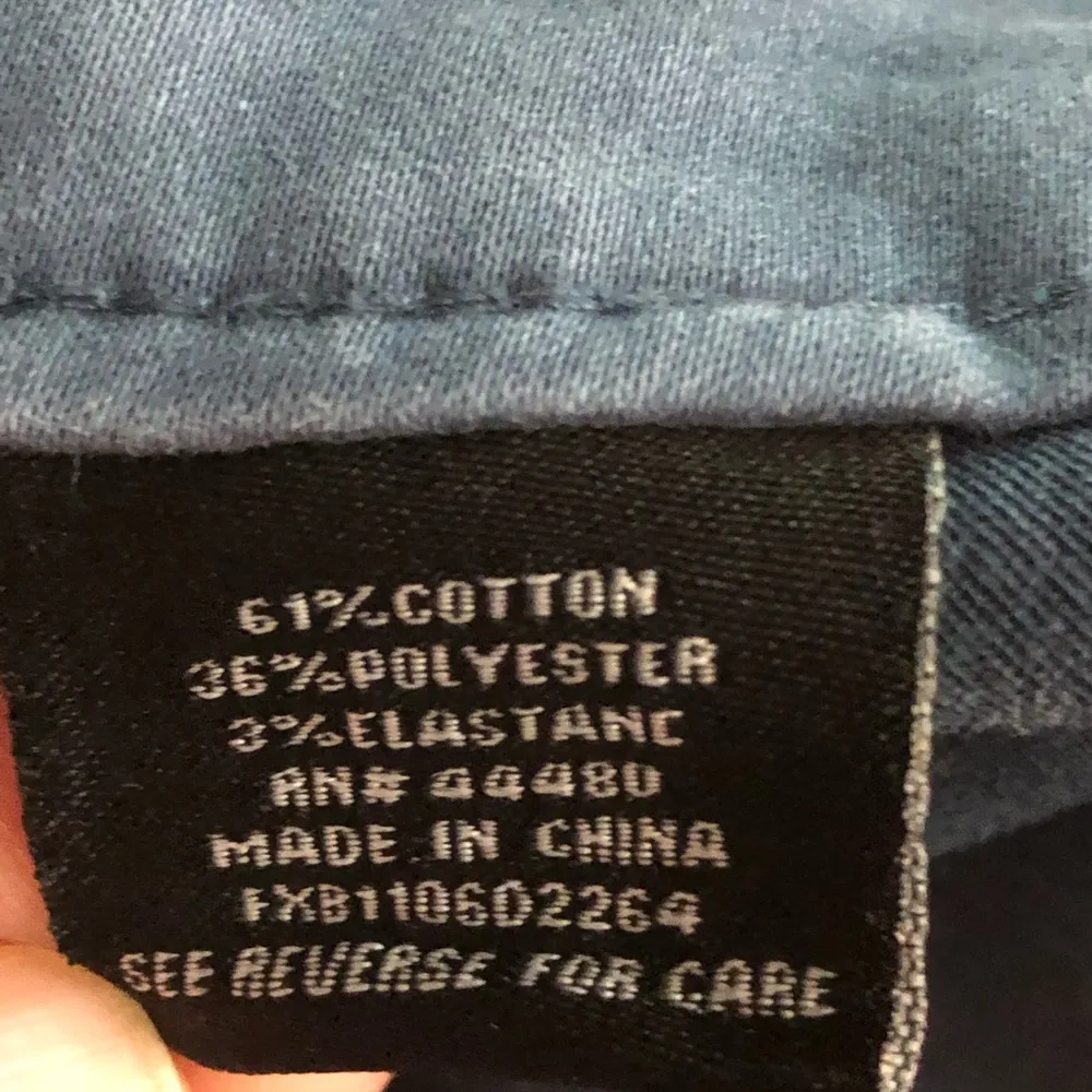 SIZE 27 TINSEL CROPPED SOFT BRUSHED BLUE PANTS - Image 9