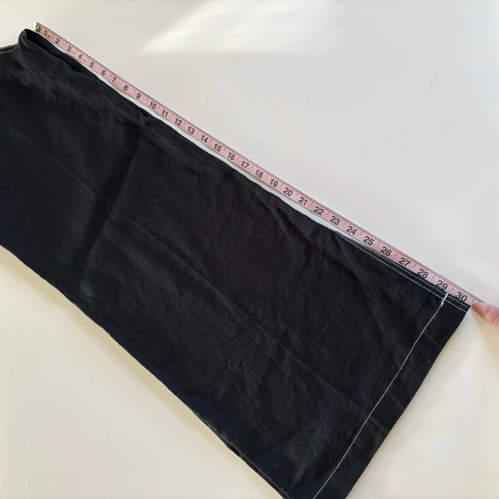 Madewell Zoe Relaxed Wide Leg Pants Jet Black 100% Linen Women’s Size 4 NWT - Image 9