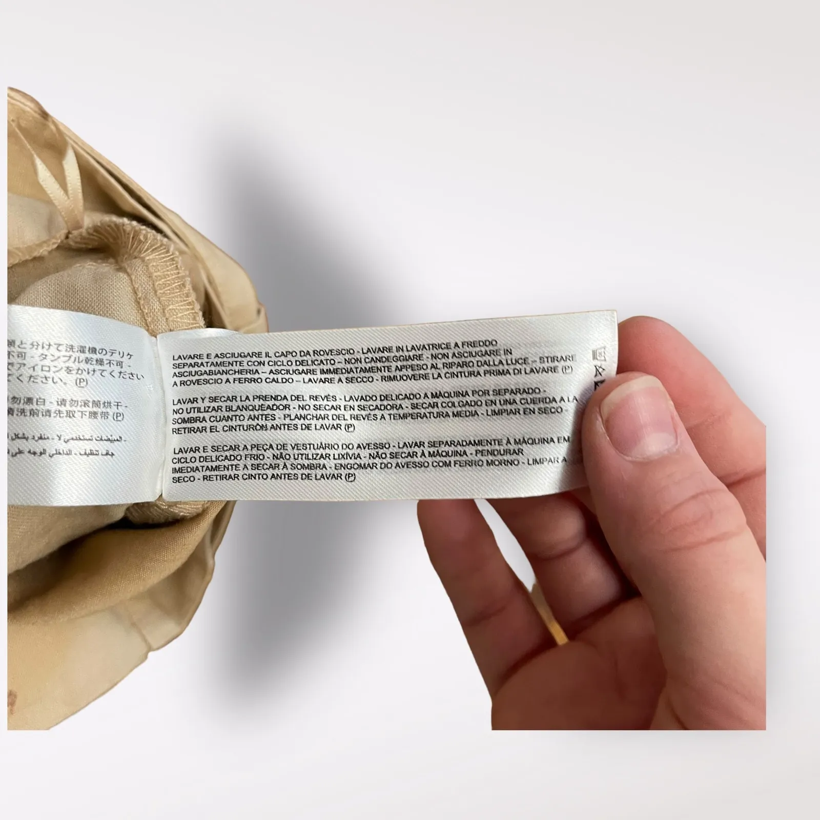 Finders‎ Keepers Pants Belted Size US 6 Tan Linen and Cotton - Image 9