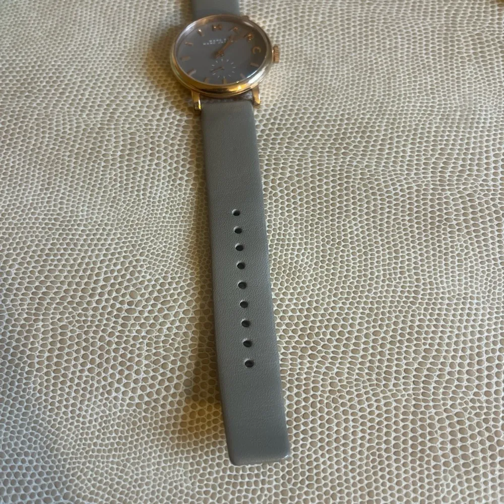 Gray Rose Gold Leather Marc by  Wristwatch - Image 2