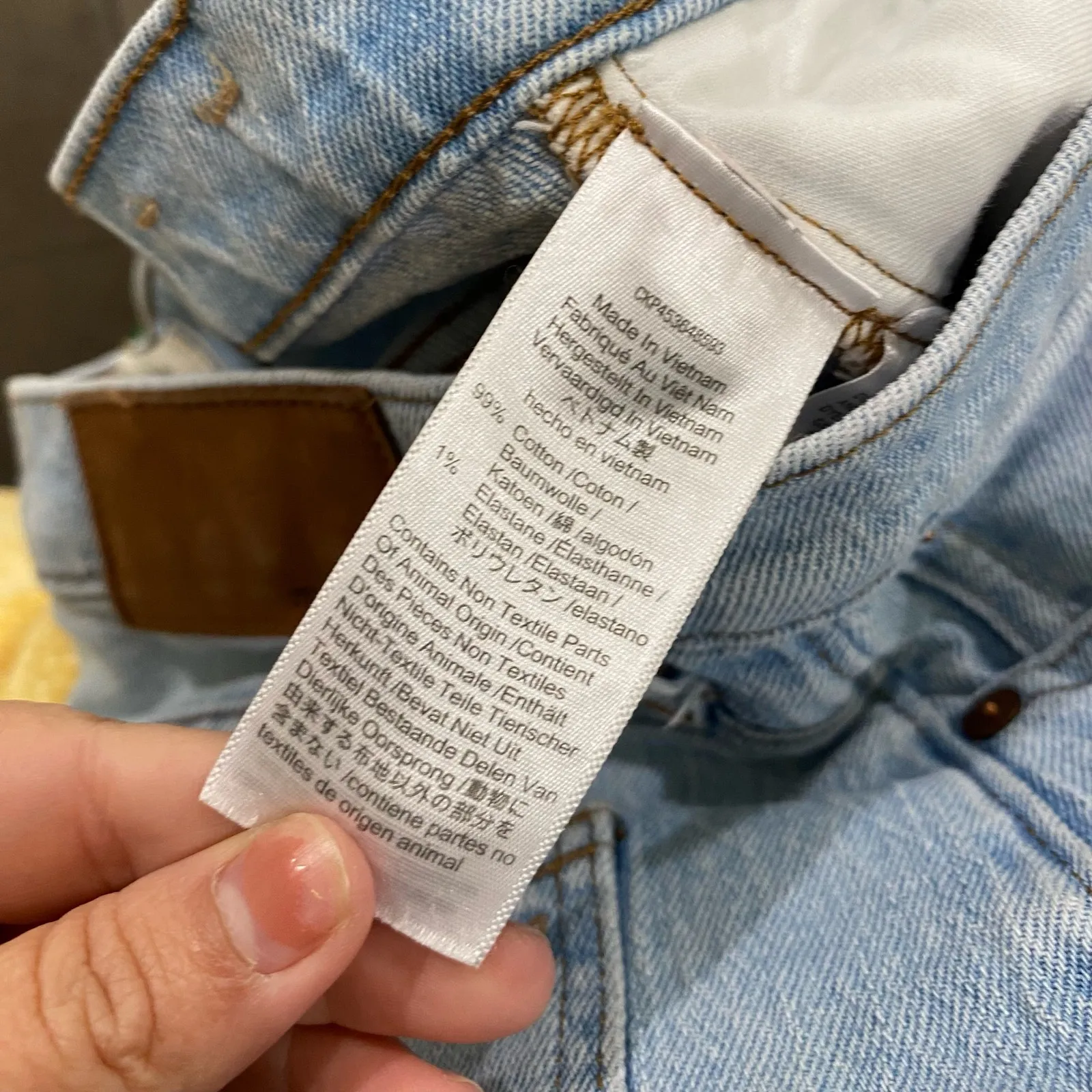 Madewell The High Rise Silm Crop Boyfriend In Light Blue Wash MC556 Sz 27 - Image 12