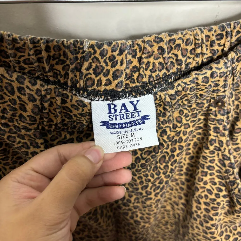 Bay Street Clothing Co. Tan Leopard Print Vintage Maxi Skirt Sz M Brown Size M - Image 5