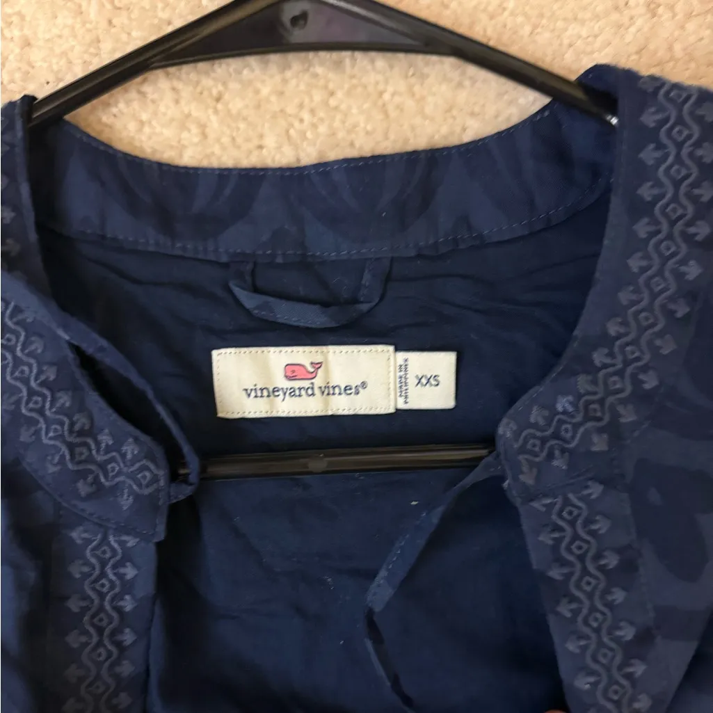 VINEYARD VINES 
Burnout Vineyard Shift Dress - Burnout Deep Bay size XxS - Image 3