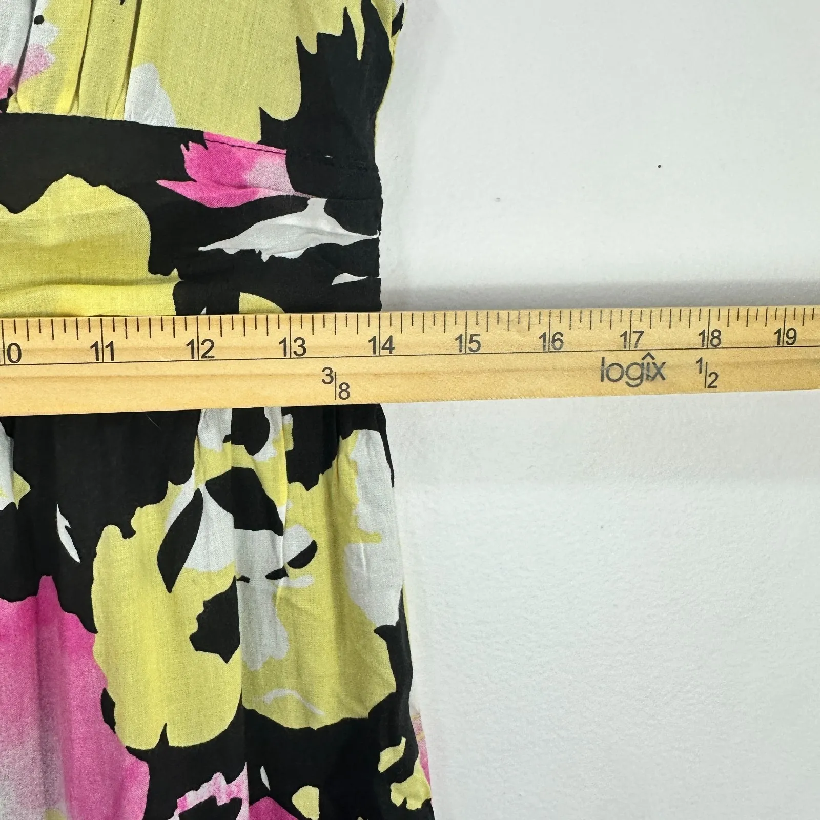 Old Navy Maxi Dress Womens 2 Black Pink Floral Sleeveless Boho‎ Y2K Resort Indie - Image 7