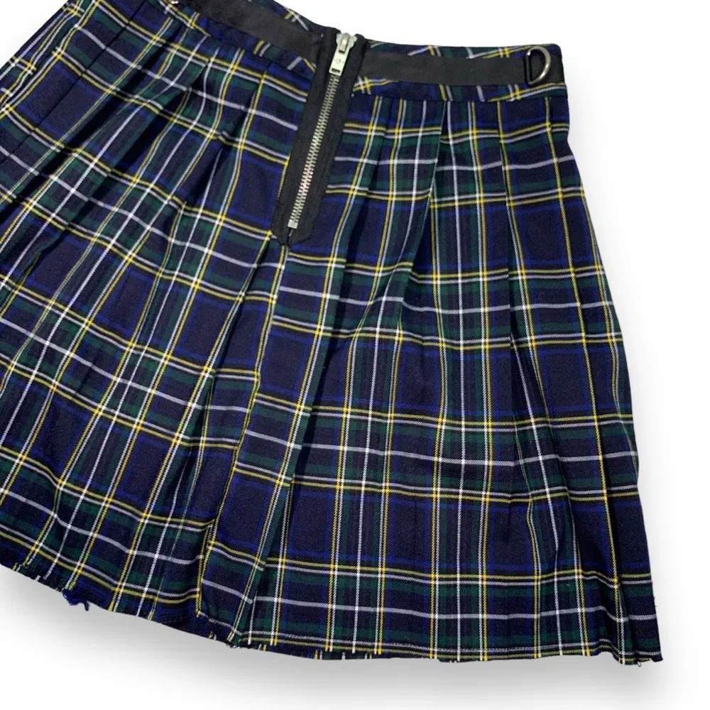 Current Mood Plaid Pleated Skirt - Image 9