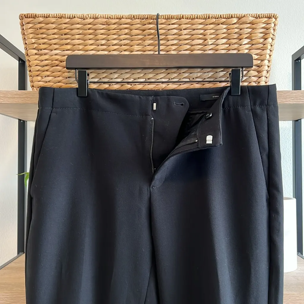 Banana Republic Avery Fit Mid-Rise Black Cropped/Ankle Career Dress Pant Trouser - Image 8