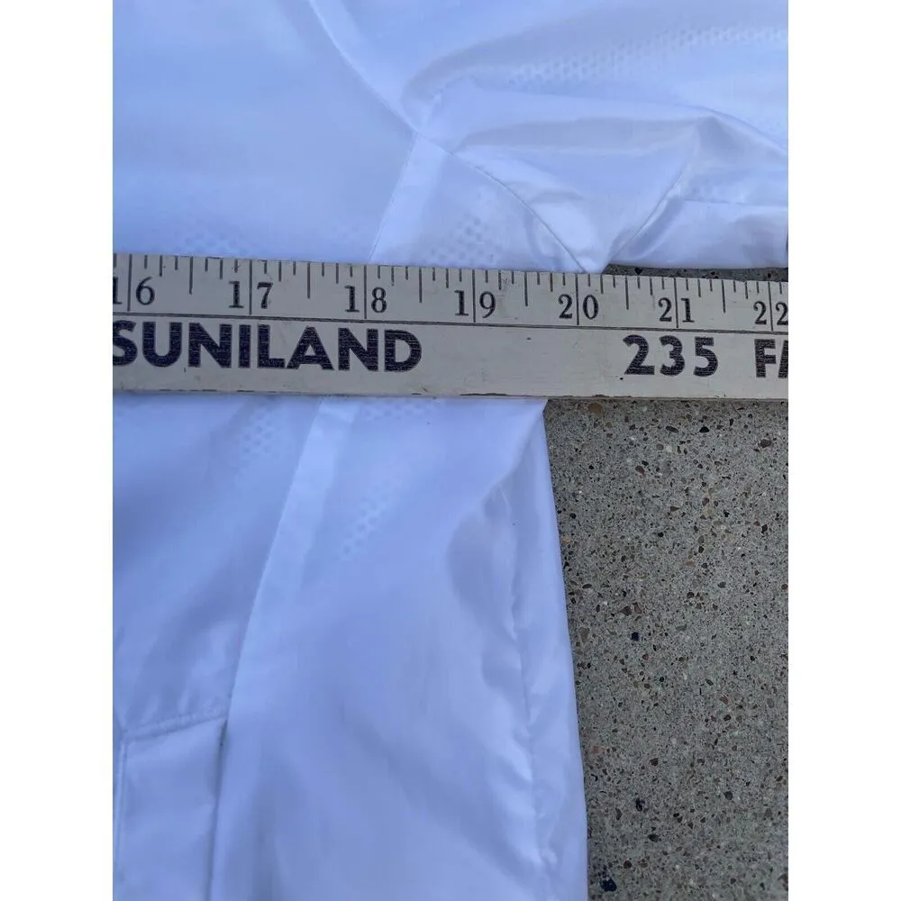 Vintage Womens USA Windbreaker Med.‎ Nike 107359 103 Zip Up 2005 White #8 Y2K - Image 8