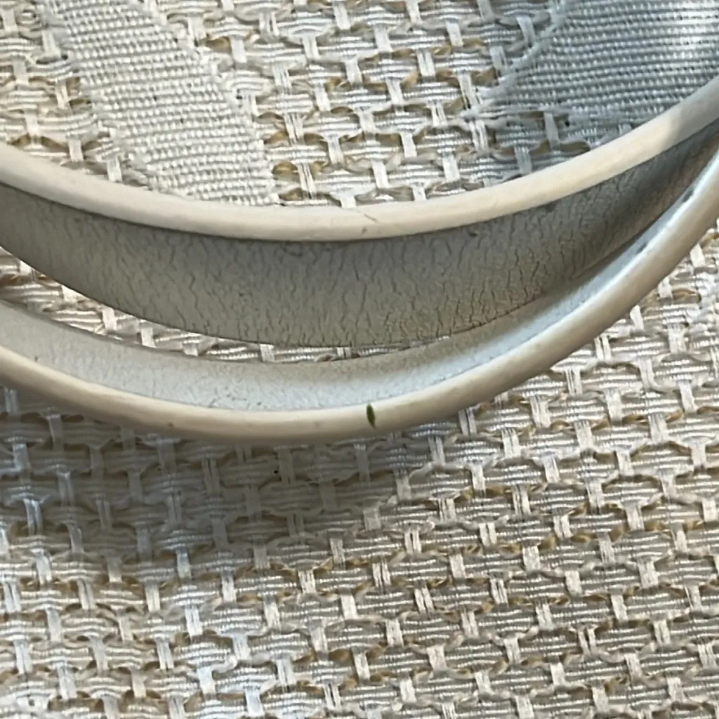 Spartina 449 Bamboo Moon Savannah‎ Satchel Woven White Leather Handbag - Image 11