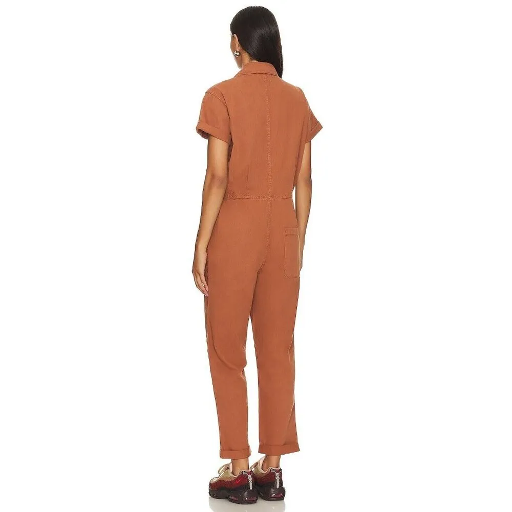 NWT Pistola Grover in Cinnamon Cotton Relaxed Field Suit Jumpsuit XL - Image 3