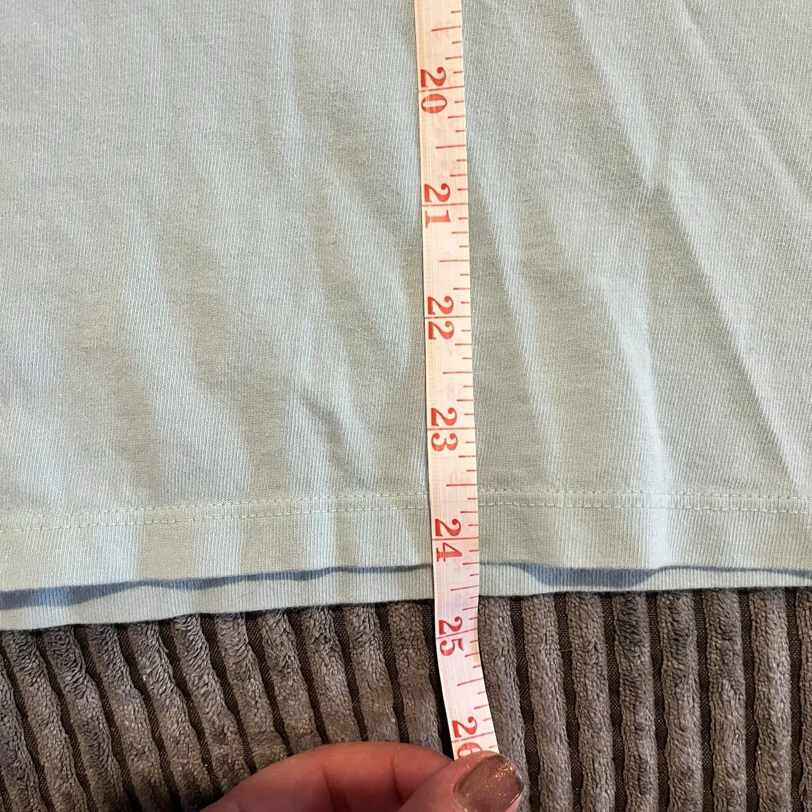 Life Is Good Crusher Tee Women Blue Medium V Neck Golden Retriever USA Wine - Image 2