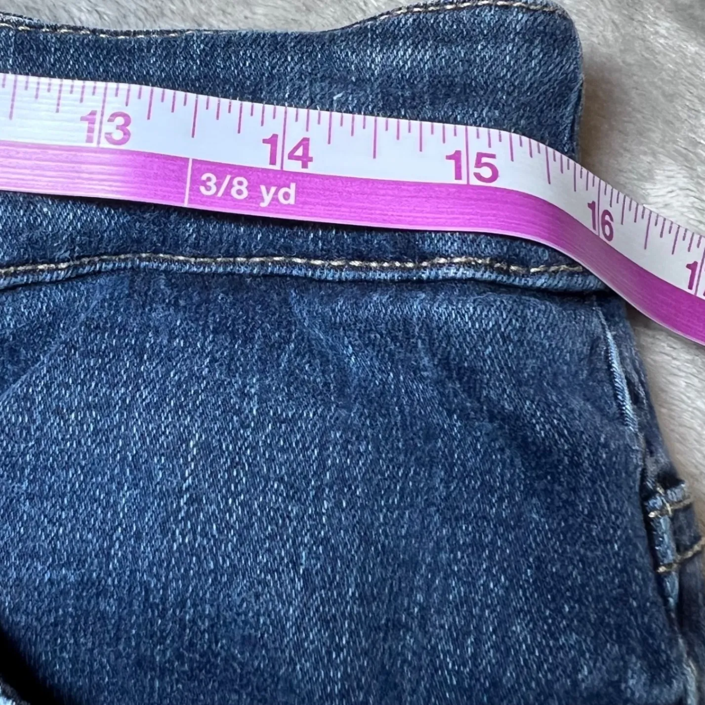 Chicos SO Slimming Women's Blue Denim Jeans Crop Pants Straight Leg - Image 11