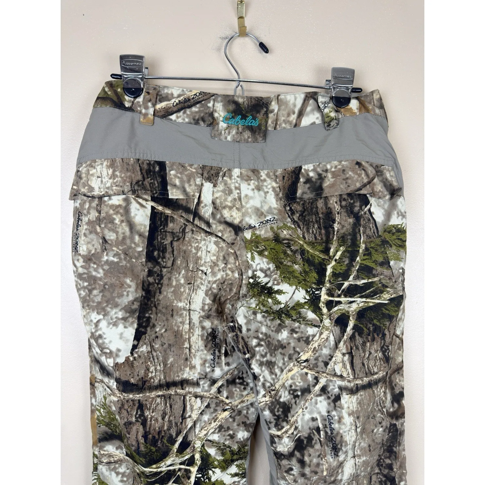Cabela’s Zonz Woodlands Camo Pants Womens Size 8 “Outfit Her” Polyester Hunting - Image 7